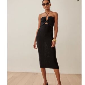Reformation Venete Dress in Black